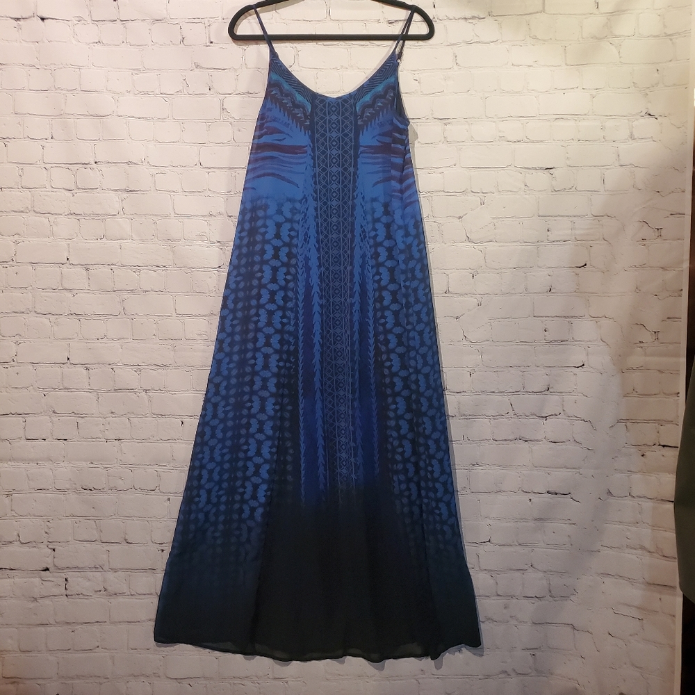Beautiful 2 layer blue maxi dress.